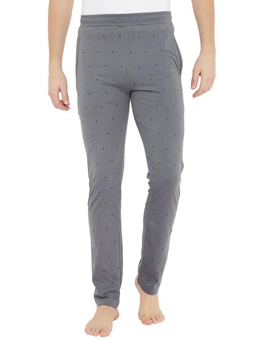 grey printed track pant - 19342171 - Very Small Image - 1