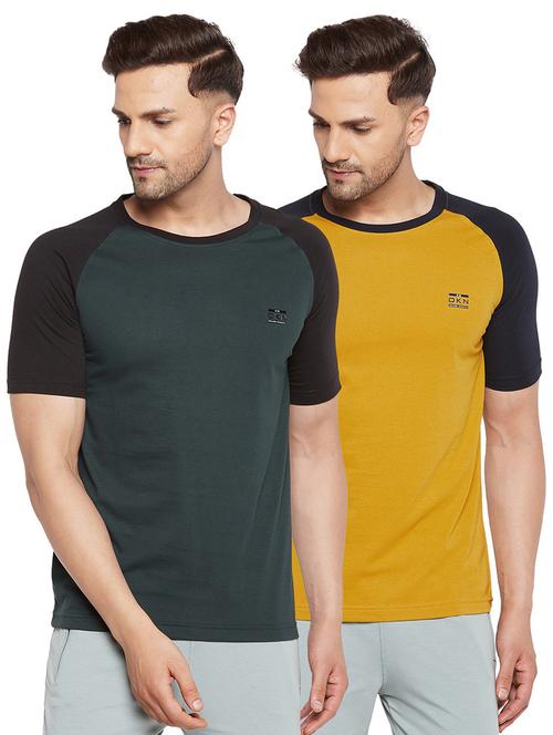 pack off 2 round neck solid regular t-shirt - 19342411 - Very Small Image - 1
