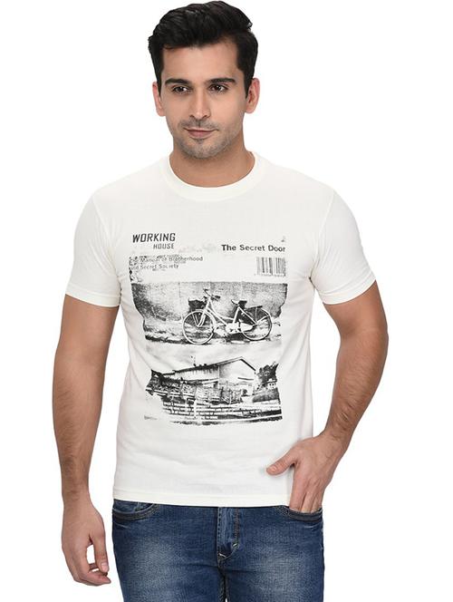 round neck printed regular t-shirt - 19342458 - Very Small Image - 1