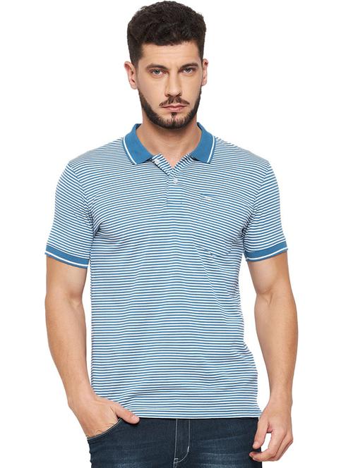 polo neck striped regular t-shirt - 19342597 - Very Small Image - 1