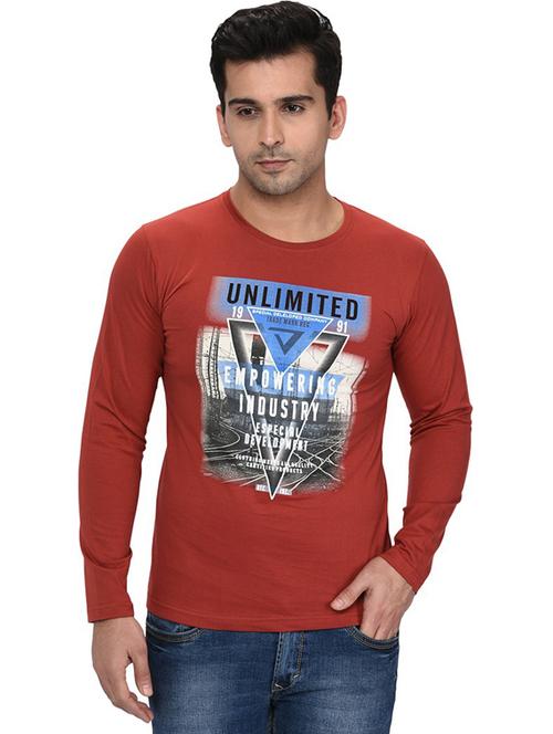 round neck printed regular t-shirt - 19342661 - Very Small Image - 1