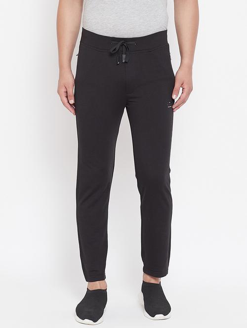 men solid mid rise track pant - 19342754 - Very Small Image - 1