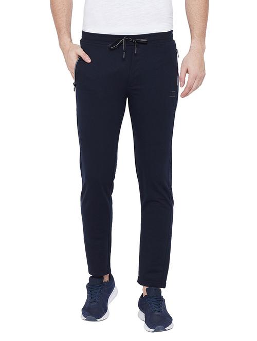 navy blue solid ankle length track pant - 19342840 - Very Small Image - 1