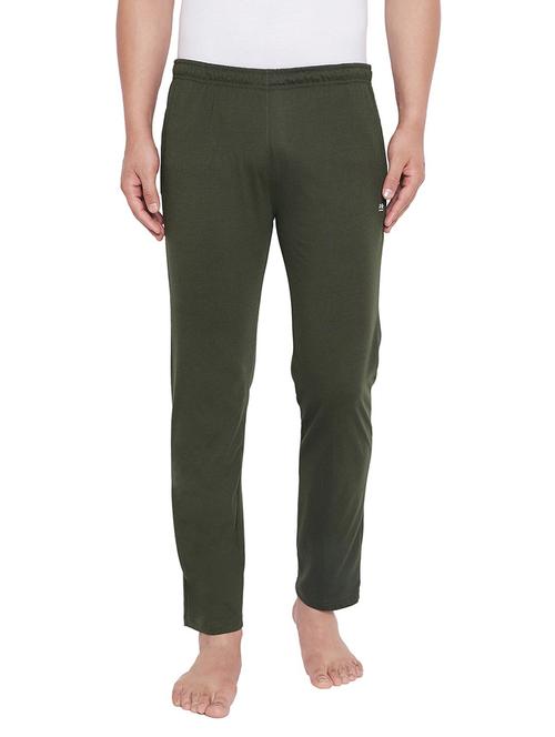 green solid ankle length track pant - 19342859 - Very Small Image - 1