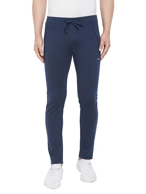 dark blue solid ankle length track pant - 19342865 - Very Small Image - 1