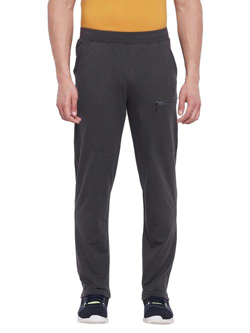 grey solid ankle length track pant - 19342884 - Very Small Image - 1