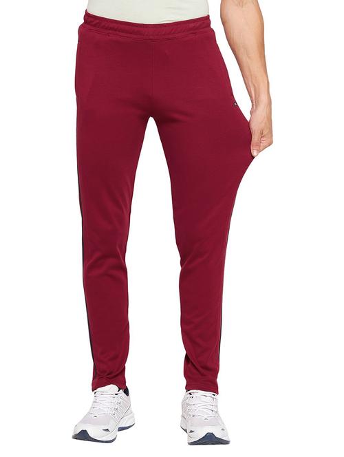red solid ankle length track pant - 19342942 - Very Small Image - 1