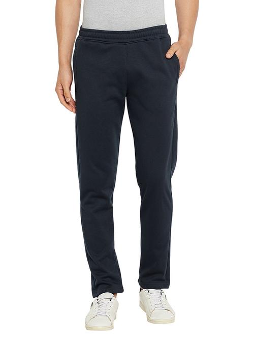 dark blue solid ankle length track pant - 19342952 - Very Small Image - 1