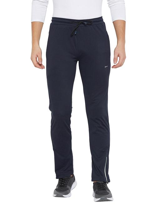 dark blue solid ankle length track pant - 19343001 - Very Small Image - 1
