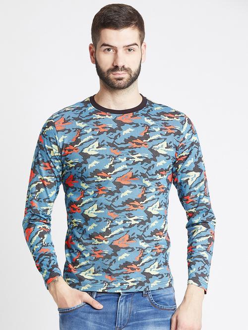 men cotton long sleeves t-shirt - 19343211 - Very Small Image - 1