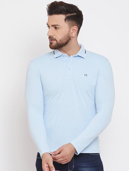 men solid long sleeves t-shirt - 19343222 - Very Small Image - 1