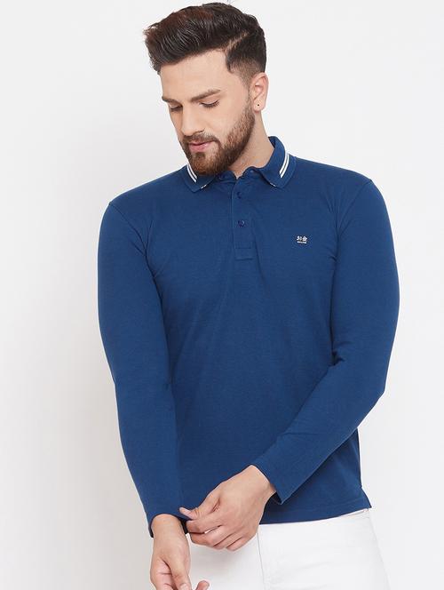 men solid long sleeves t-shirt - 19343230 - Very Small Image - 1