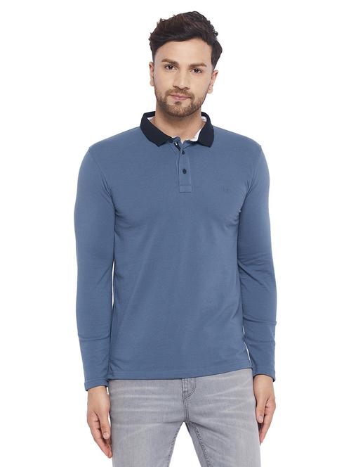 men solid long sleeves t-shirt - 19343254 - Very Small Image - 1