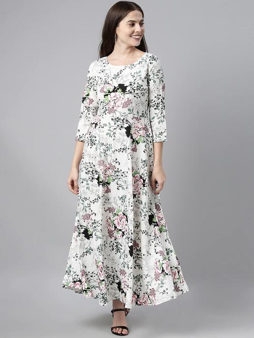 white chiffon aline dress - 19345767 - Very Small Image - 1