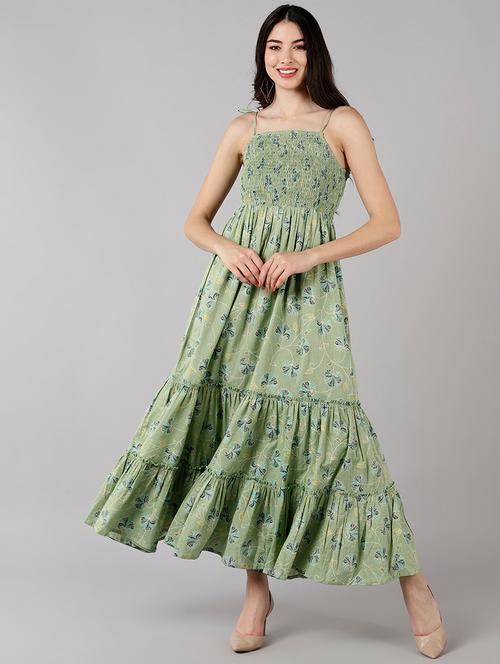women's tiered dress floral dress - 19345821 - Very Small Image - 1