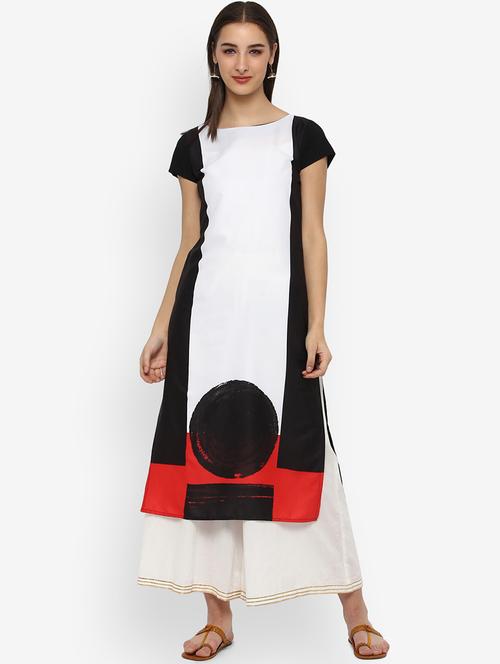 printed straight kurta - 19346025 - Very Small Image - 1