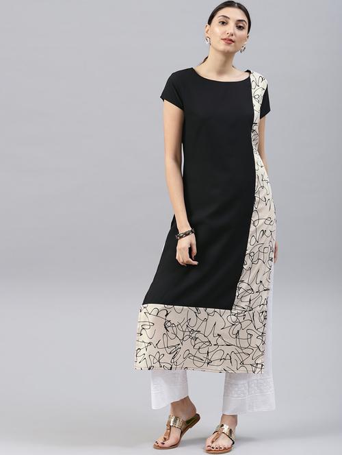 printed straight kurta - 19346069 - Very Small Image - 1