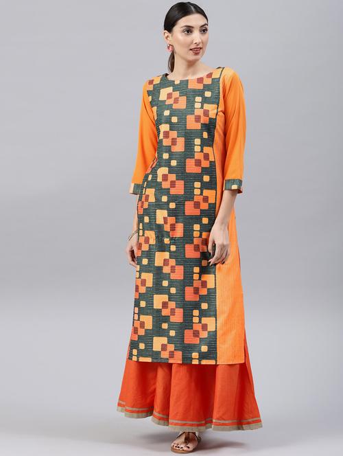 women's straight kurta - 19346079 - Very Small Image - 1