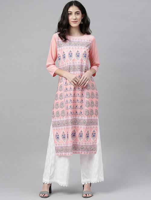 women's straight kurta - 19346516 - Very Small Image - 1