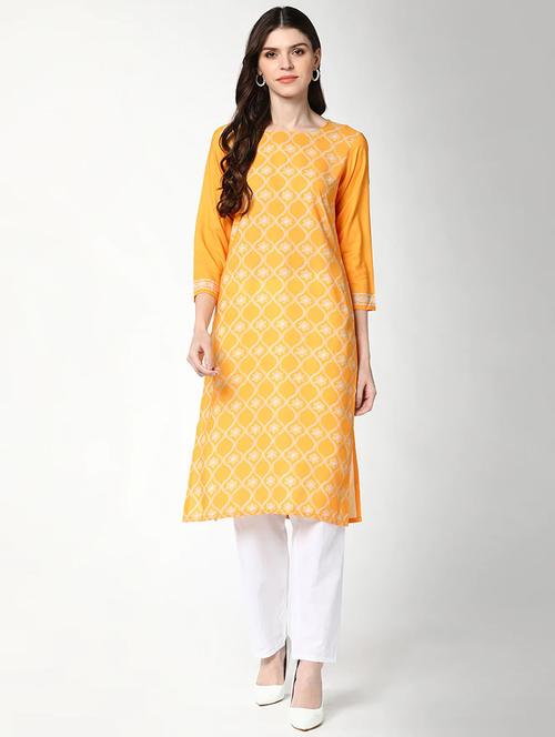 women's straight kurta - 19346698 - Very Small Image - 1