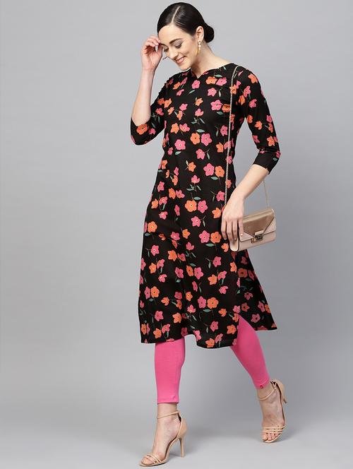 printed straight kurta - 19346734 - Very Small Image - 1