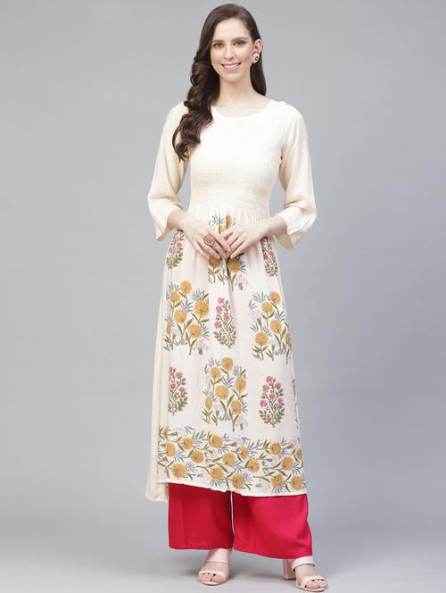 women's high-low kurta - 19347360 - Very Small Image - 1