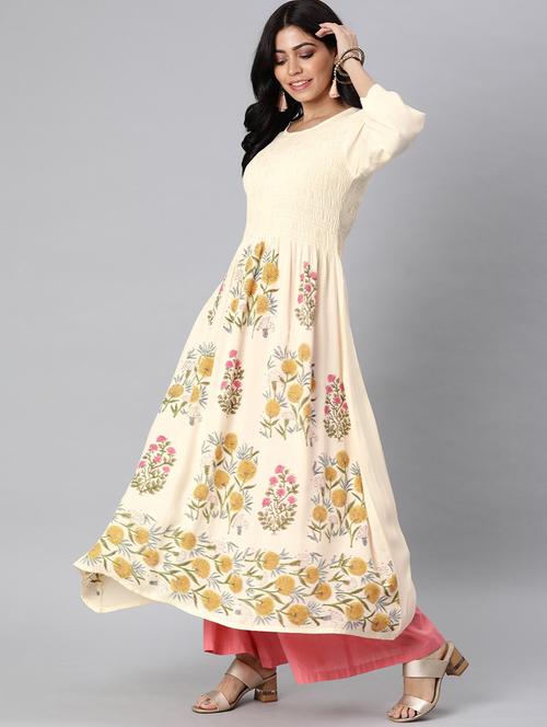 women's flared kurta - 19347361 - Very Small Image - 1