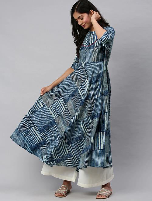 women's flared kurta - 19347683 - Very Small Image - 1
