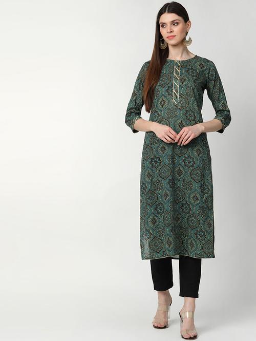 women's straight kurta - 19348065 - Very Small Image - 1