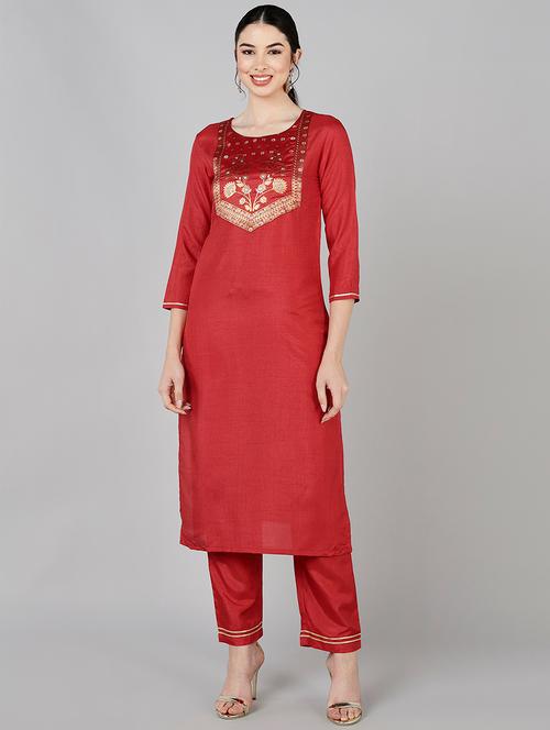 printed straight kurta - 19348820 - Very Small Image - 1