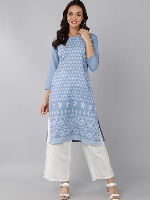 women's straight kurta - 19348844 - Very Small Image - 1