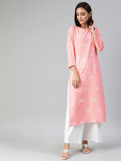 women's straight kurta - 19348868 - Very Small Image - 1
