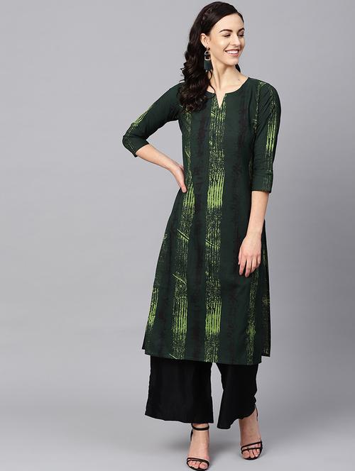 striped straight kurta - 19348895 - Very Small Image - 1
