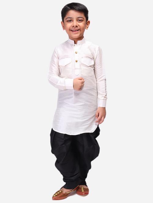 solids dupion silk dhoti kurta sets - 19349176 - Very Small Image - 1