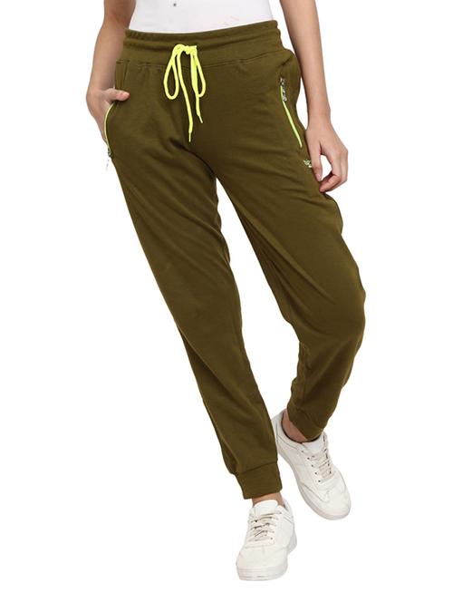 green solid track pant - 19350534 - Very Small Image - 1