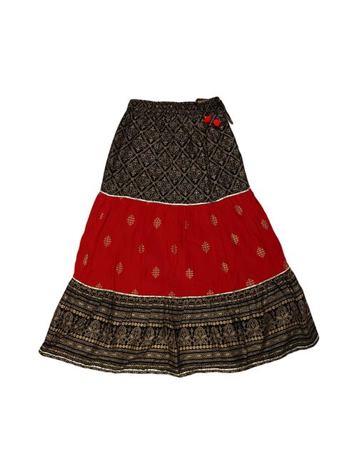 polyester printed flared skirt - 19350542 - Very Small Image - 1