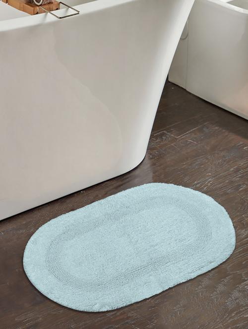 saral home light green cotton multiuse set of 2 bathmats - 45x70 cm - 19351612 - Very Small Image - 1