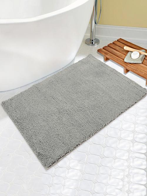 saral home microfiber anti slip bathmat (light grey, 60x100 cm) - 19351653 - Very Small Image - 1