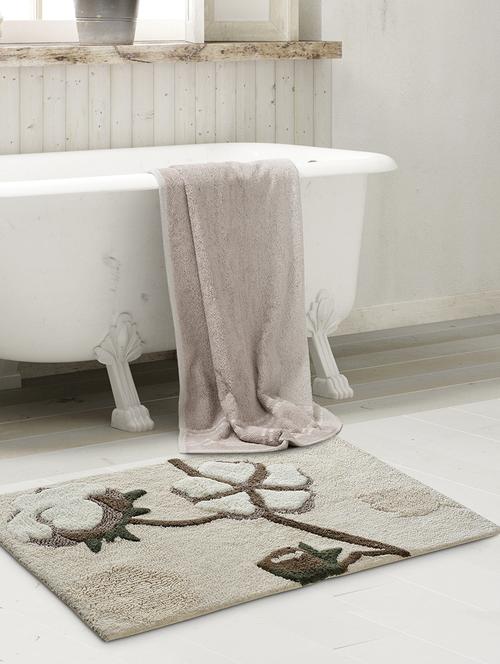 cotto 100% cotton premium grey mat by saral home (50x80 cm) - 19351671 - Very Small Image - 1