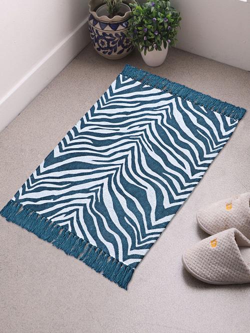 saral home multicolor cotton printed anti skid set of 2 floormats - 60x90 cm - 19351712 - Very Small Image - 1