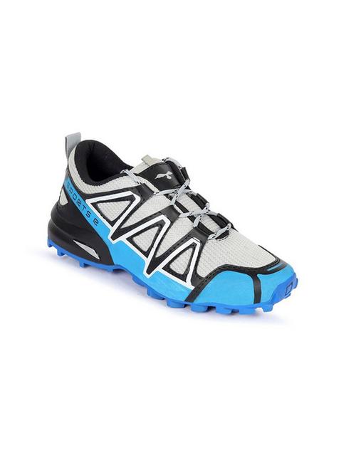 grey & blue color blocked sports shoes - 19353392 - Very Small Image - 1