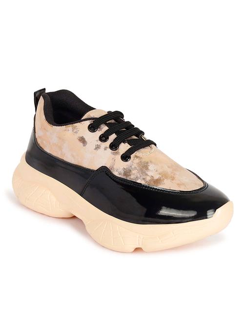 pink leatherette laceup casual shoes - 19353401 - Very Small Image - 1