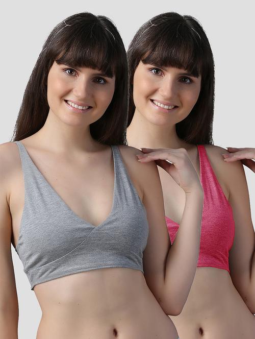 pack of 2 solid bralette - 19353525 - Very Small Image - 1