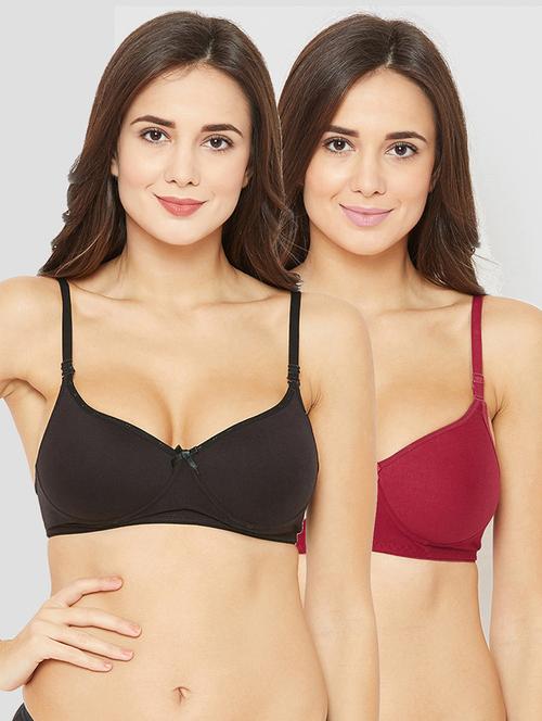 pack of 2 solid t-shirt bra - 19353536 - Very Small Image - 1