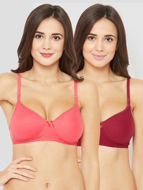 pack of 2 solid t-shirt bra - 19353540 - Very Small Image - 1