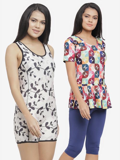 pack of 2 solid swimsuit - 19353646 - Very Small Image - 1
