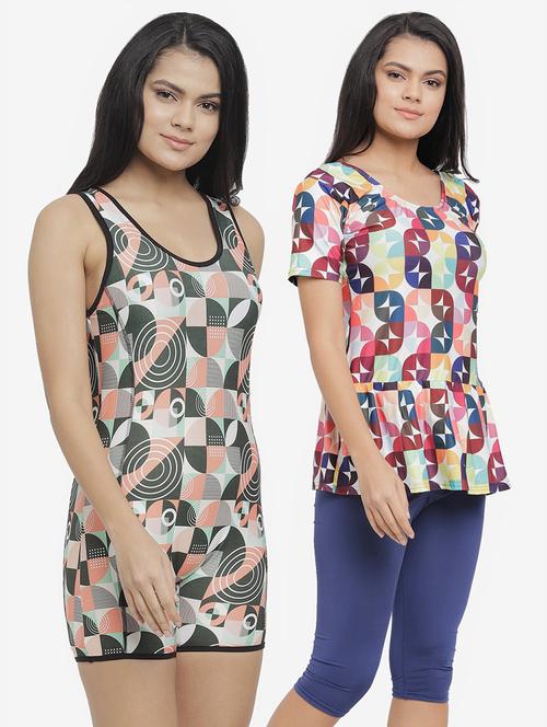 pack of 2 solid swimsuit - 19353649 - Very Small Image - 1