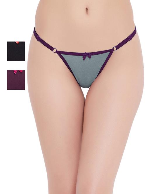 pack of 3 thongs panty - 19354007 - Very Small Image - 1