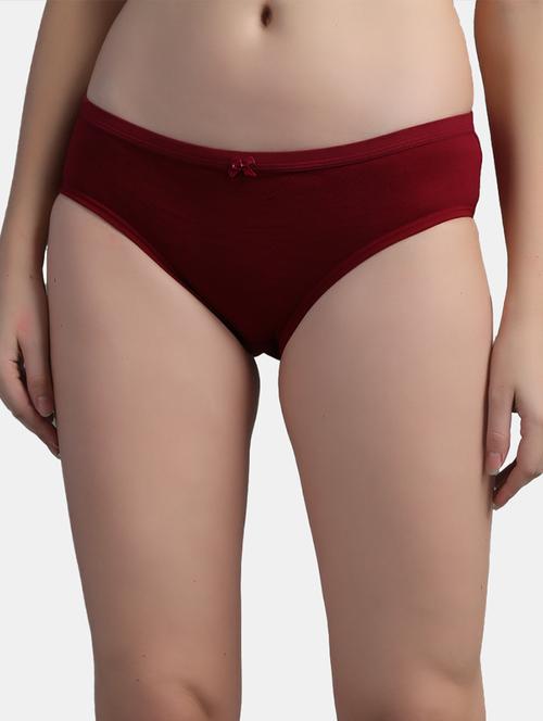 red cotton regular panty - 19354087 - Very Small Image - 1