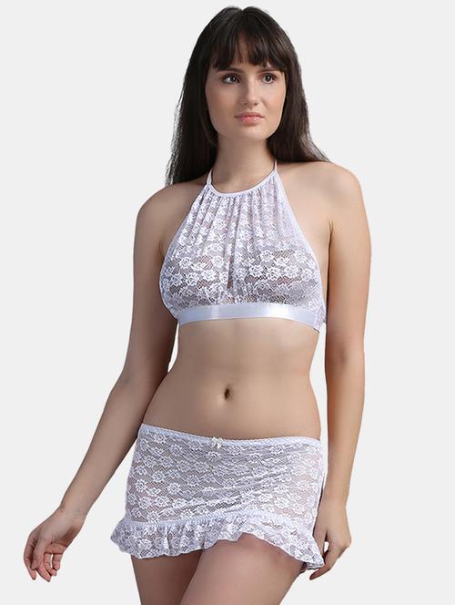 lace detailed bras and panty set - 19354354 - Very Small Image - 1